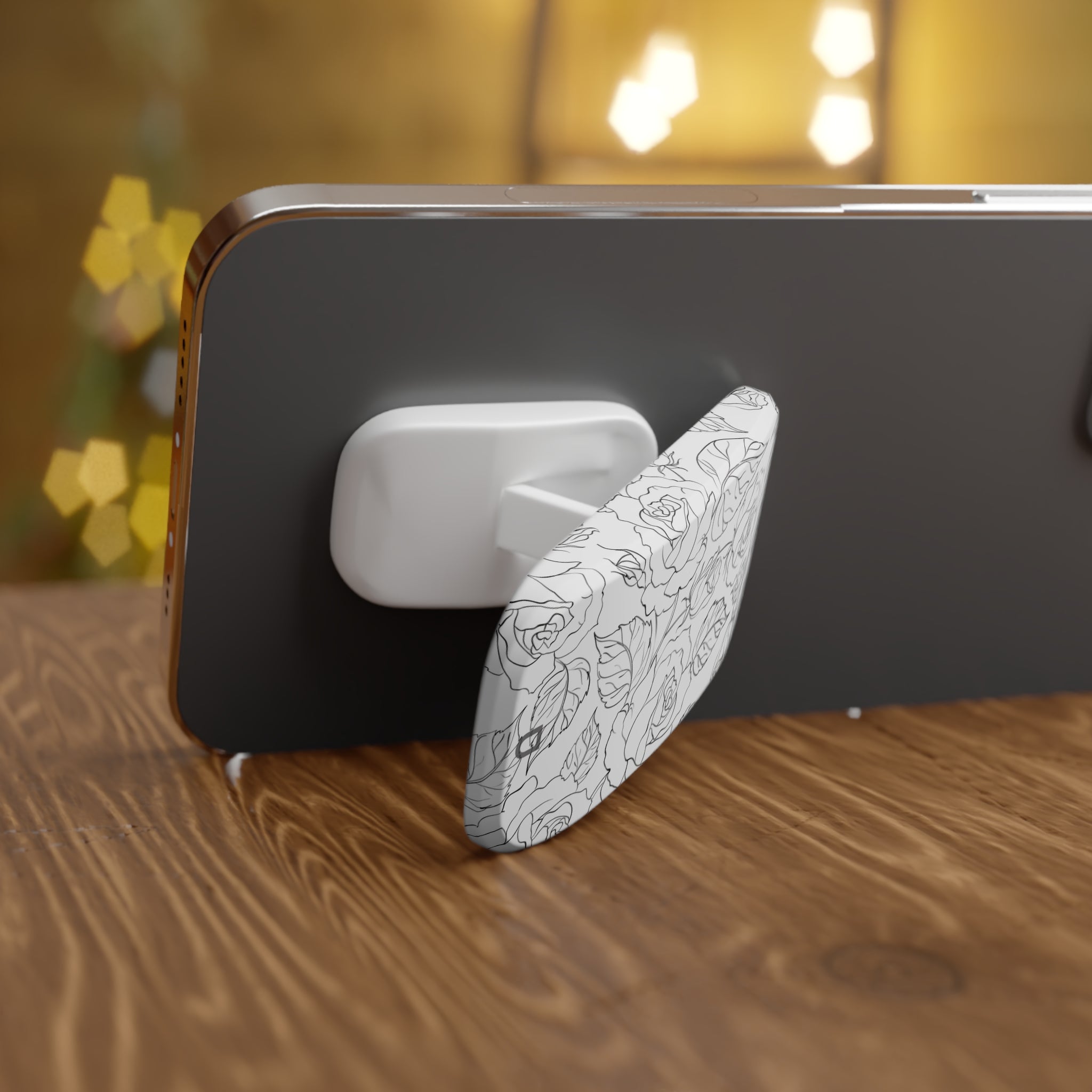 Phone Stand - Black Rose