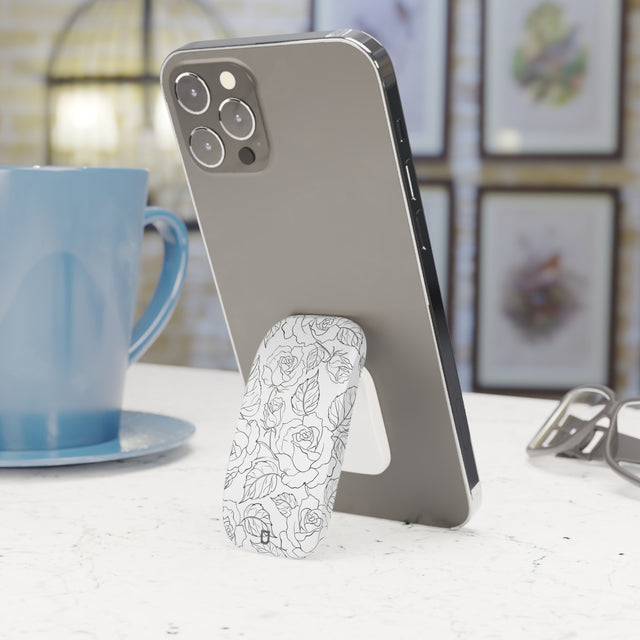 Phone Stand - Black Rose
