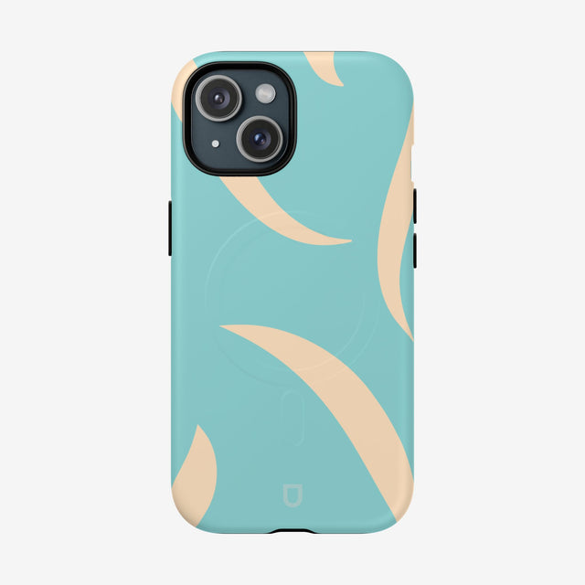 iPhone 15 MagSafe Tough Case - Bright Aqua