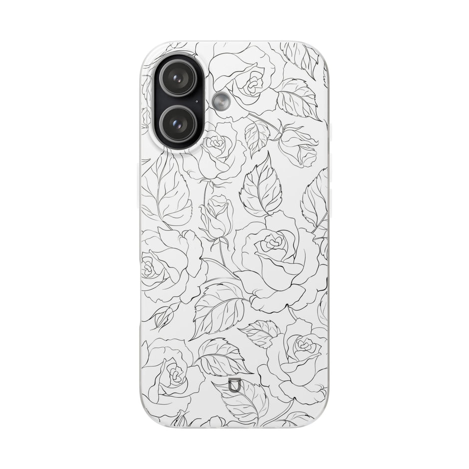 iPhone 17 Flexi Case - Black Rose