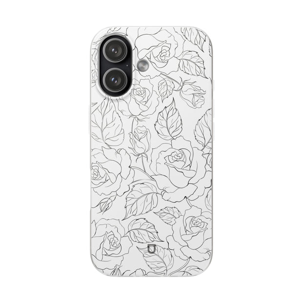 iPhone 17 Flexi Case - Black Rose