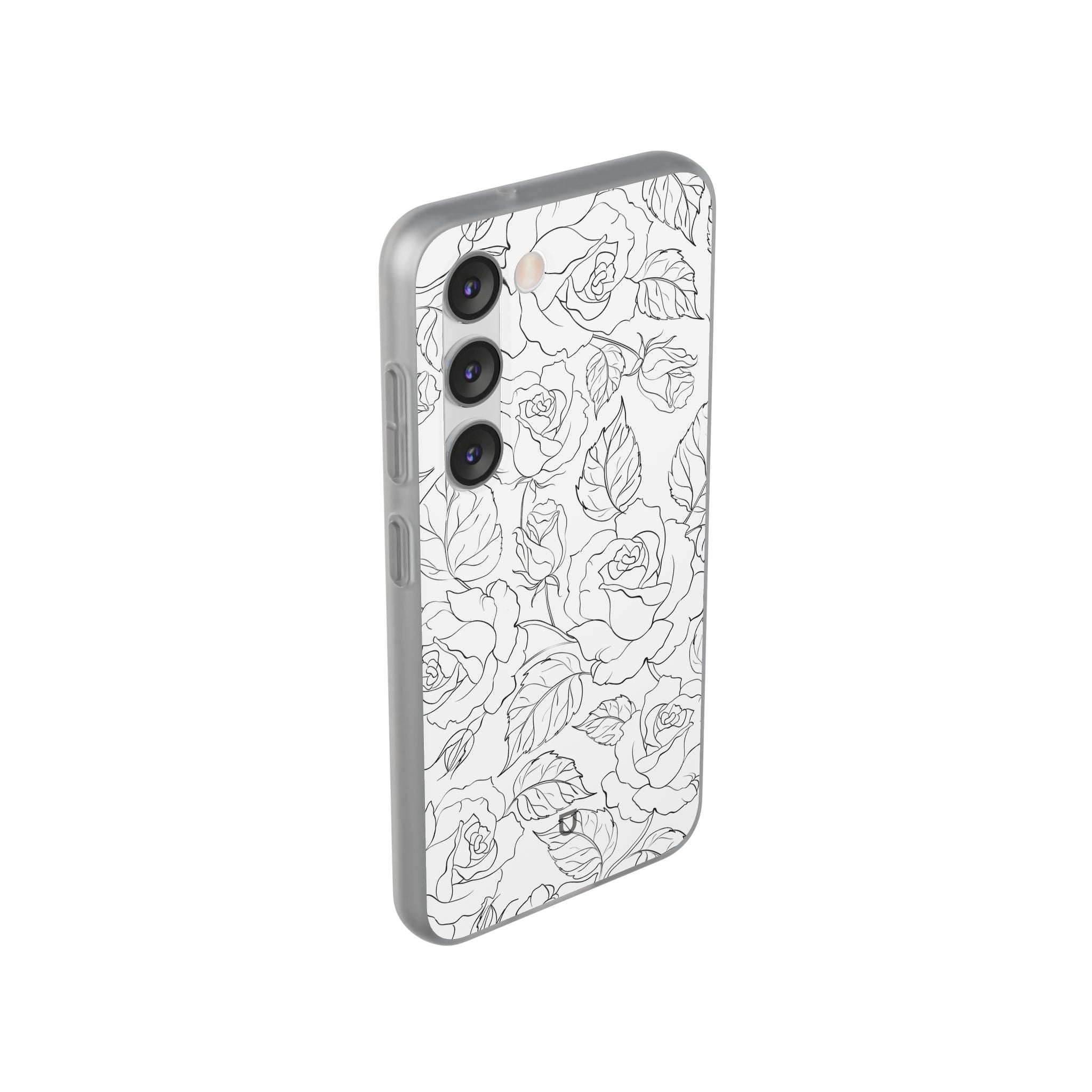 Samsung Galaxy S23 Flexi Case - Black Rose