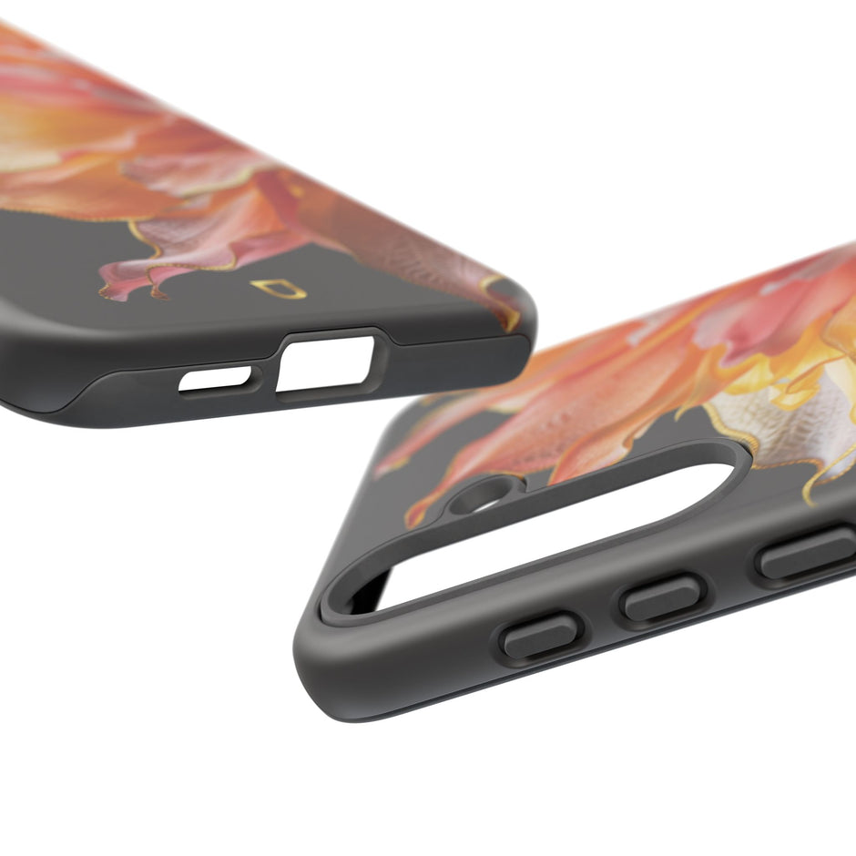 Samsung Galaxy S25 Series Tough Case - Ember Bloom Black