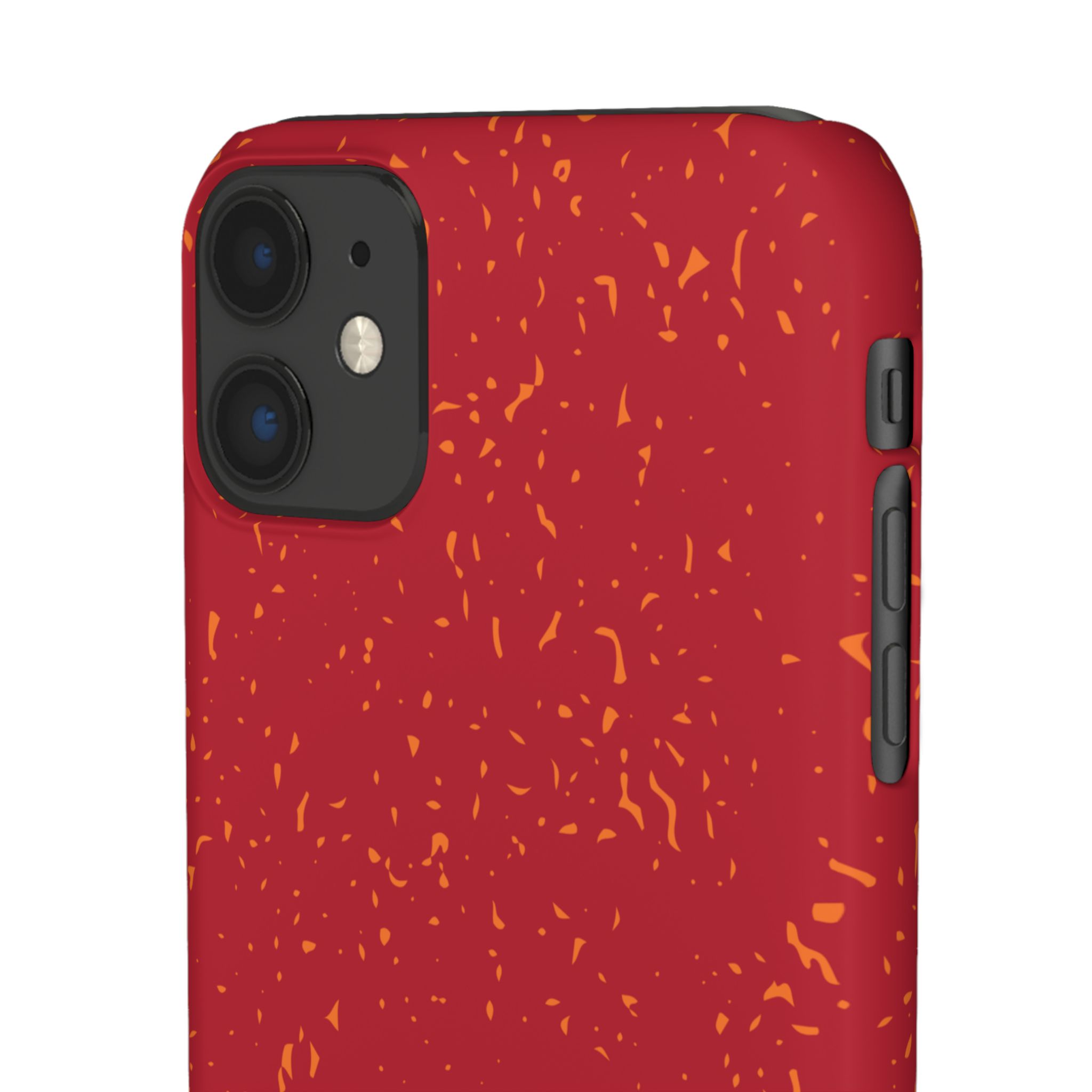 iPhone 11 Slim Case – Flake Crimson Close-up