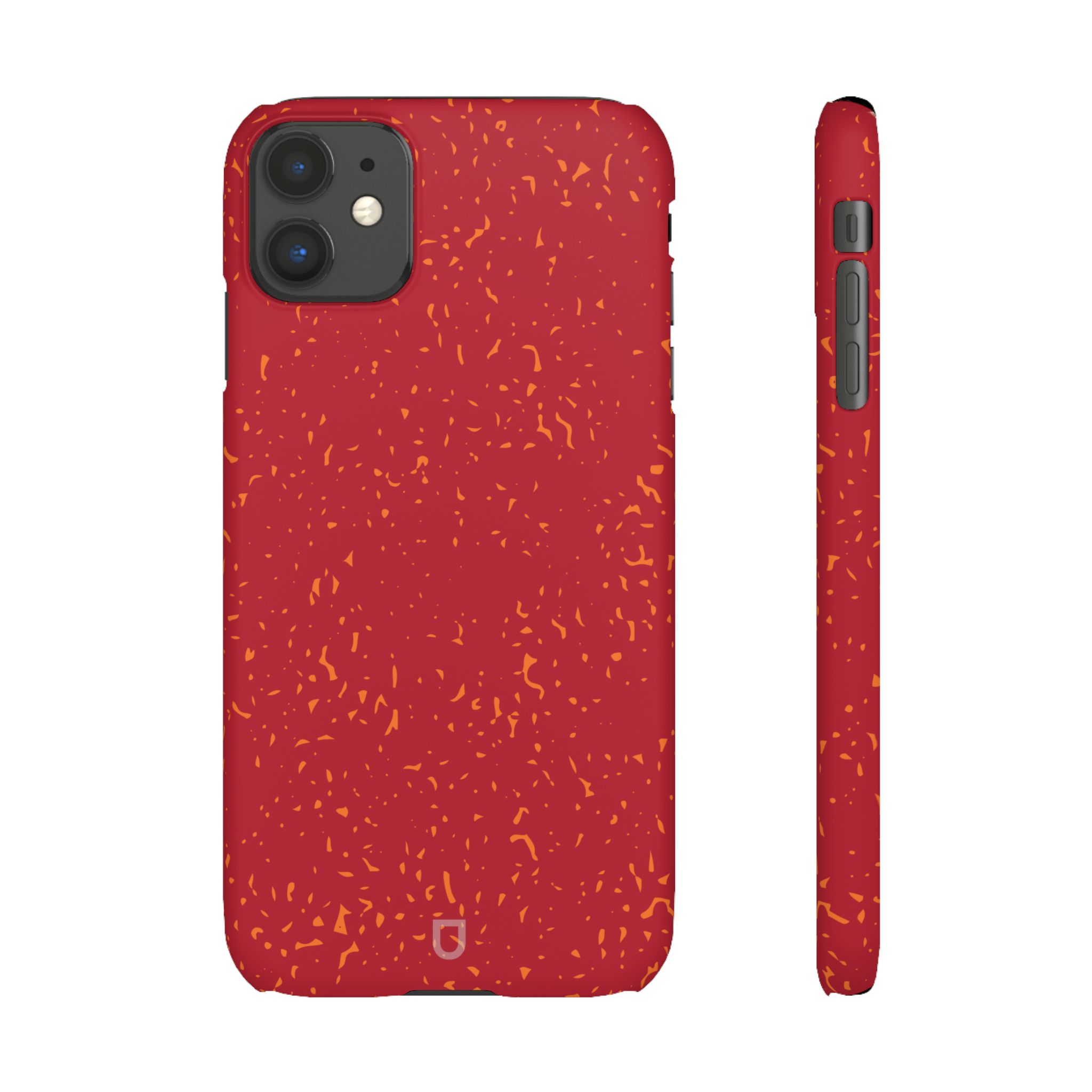 iPhone 11 Slim Case – Flake Crimson Front and Side