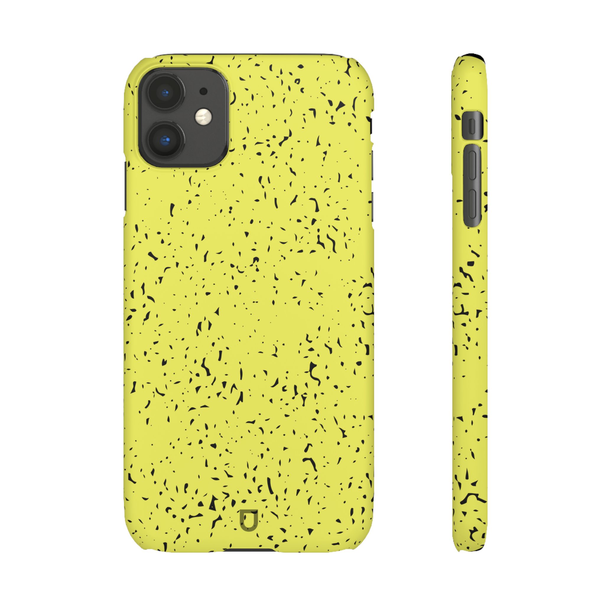 iPhone 11 Slim Case – Flake Lemon Front and Side
