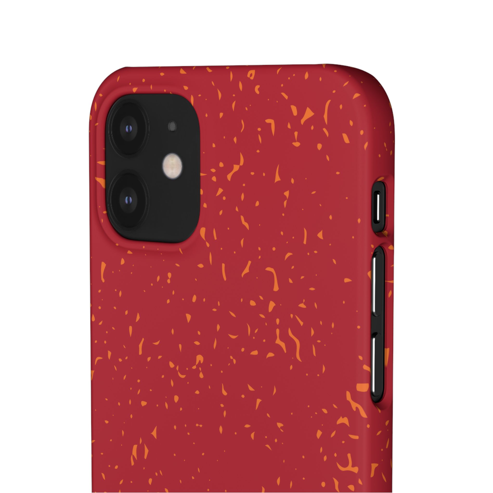 iPhone 12 Mini Slim Case – Flake Crimson Close-up