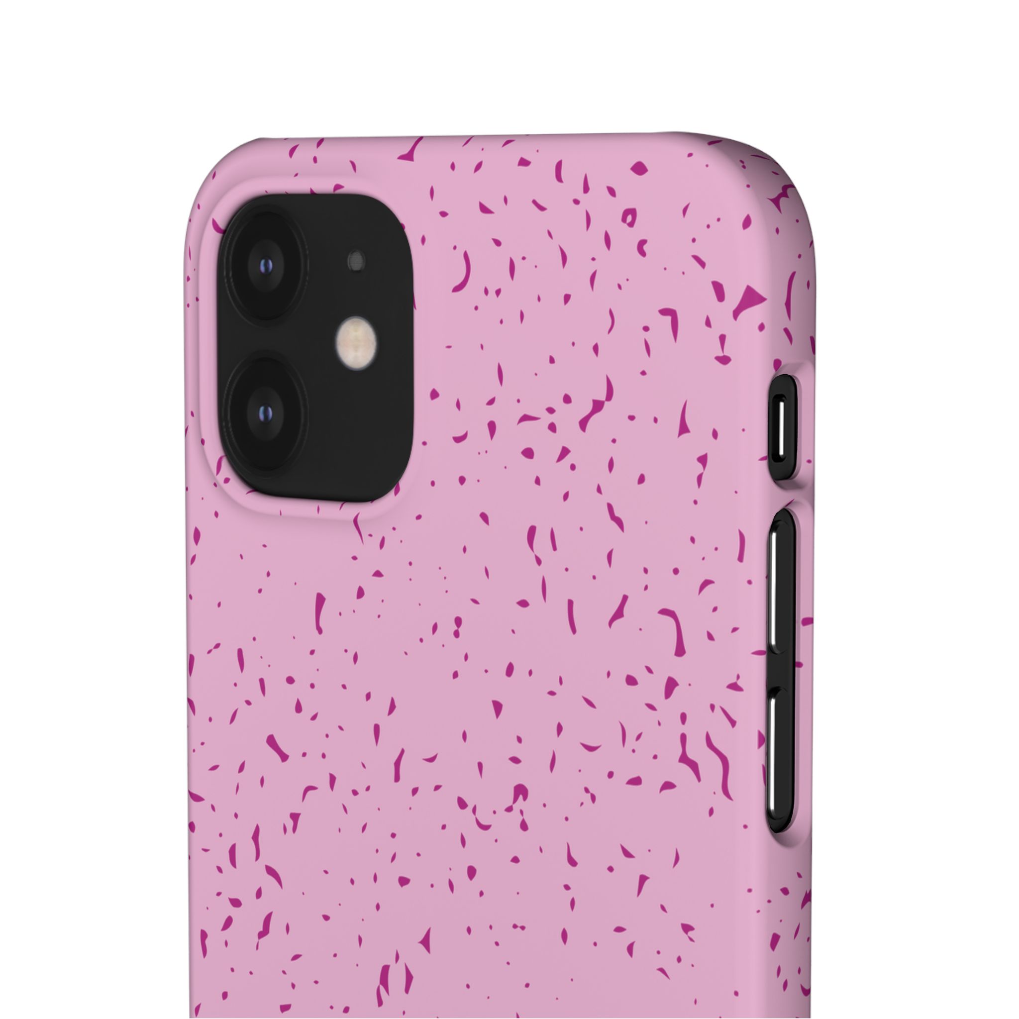 iPhone 12 Mini Slim Case – Flake Pink Close-up