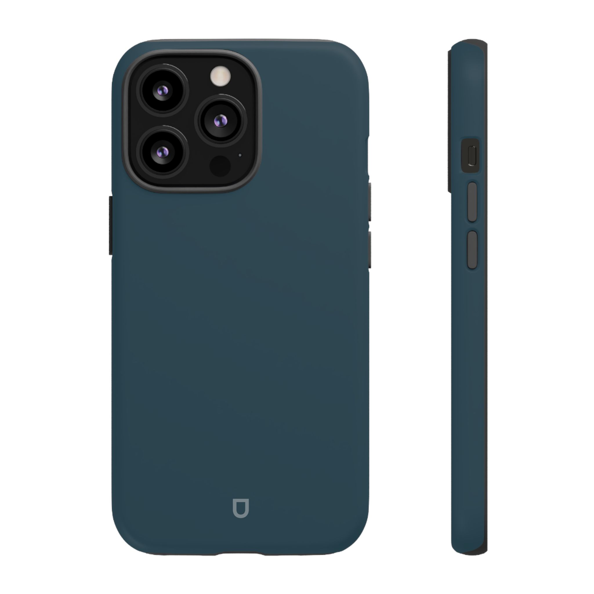 iPhone 13 Pro Tough Case – Charcoal Front and Side