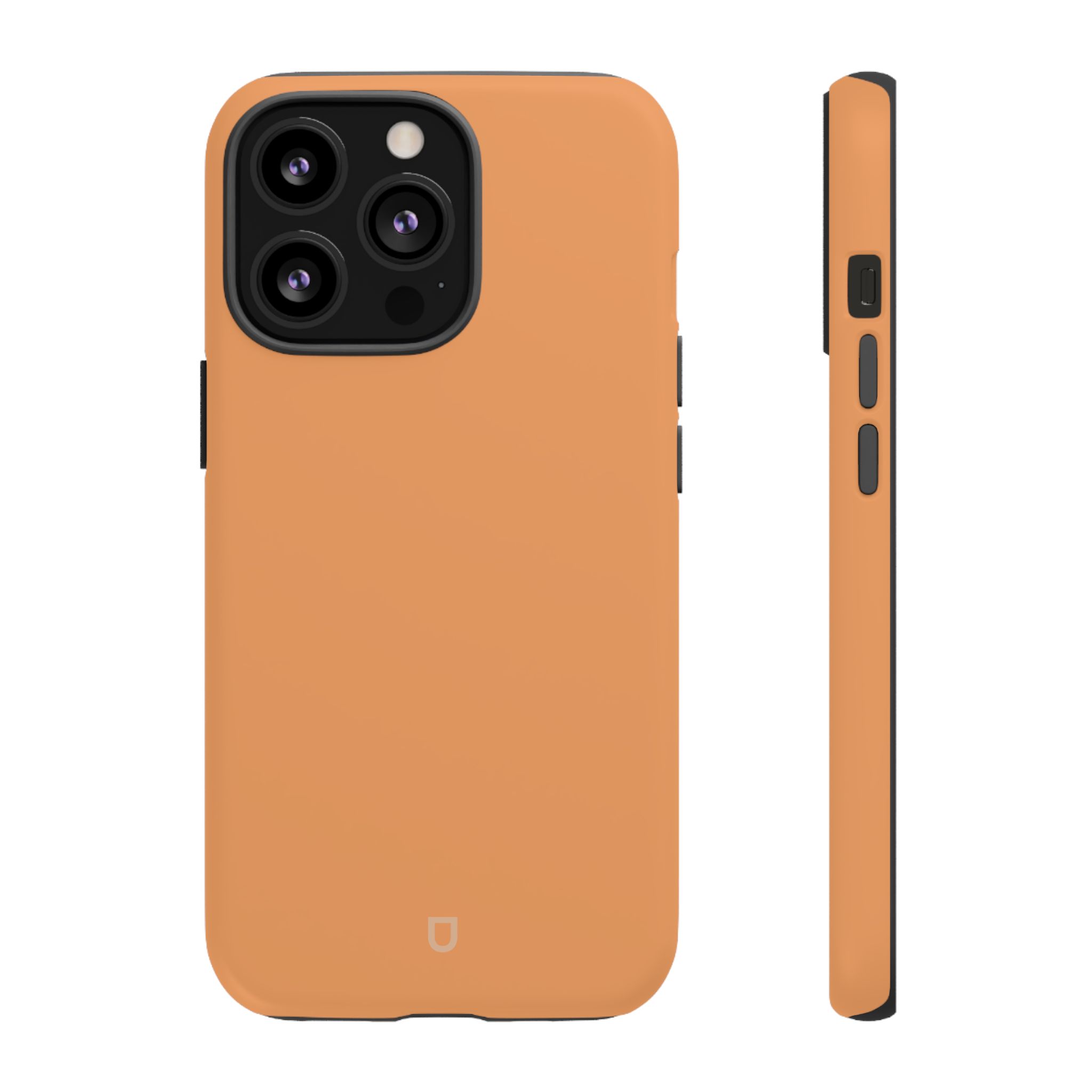 iPhone 13 Pro Tough Case – Sandy Brown Matte Front and Side