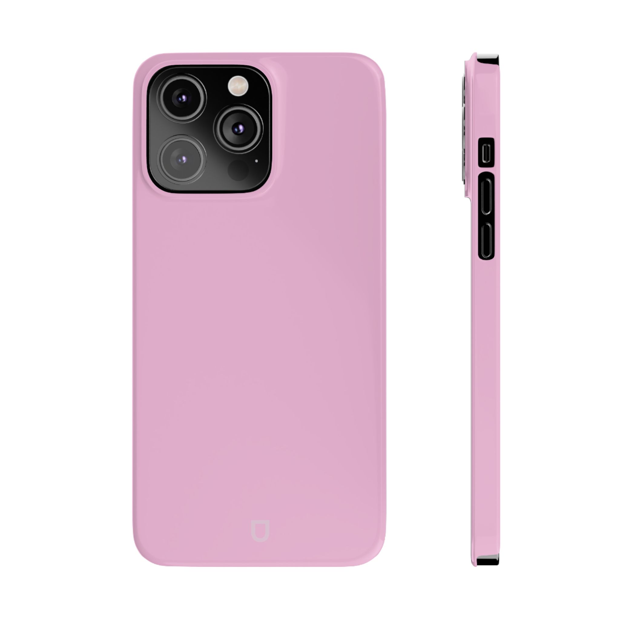 iPhone 14 Pro Max Ultra Thin Case – Pink Front and Side