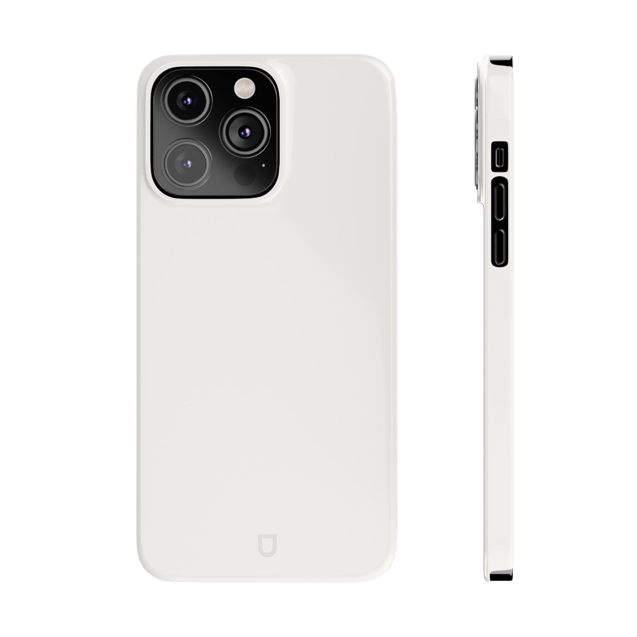 iPhone 14 Pro Max Ultra Thin Case – White Front and Side